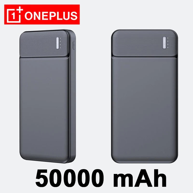 OnePlus 50000mAh Power Bank Portable Charger External Battery PoverBank High Capacity Fast Charging Powerbank For iPhone Samsung