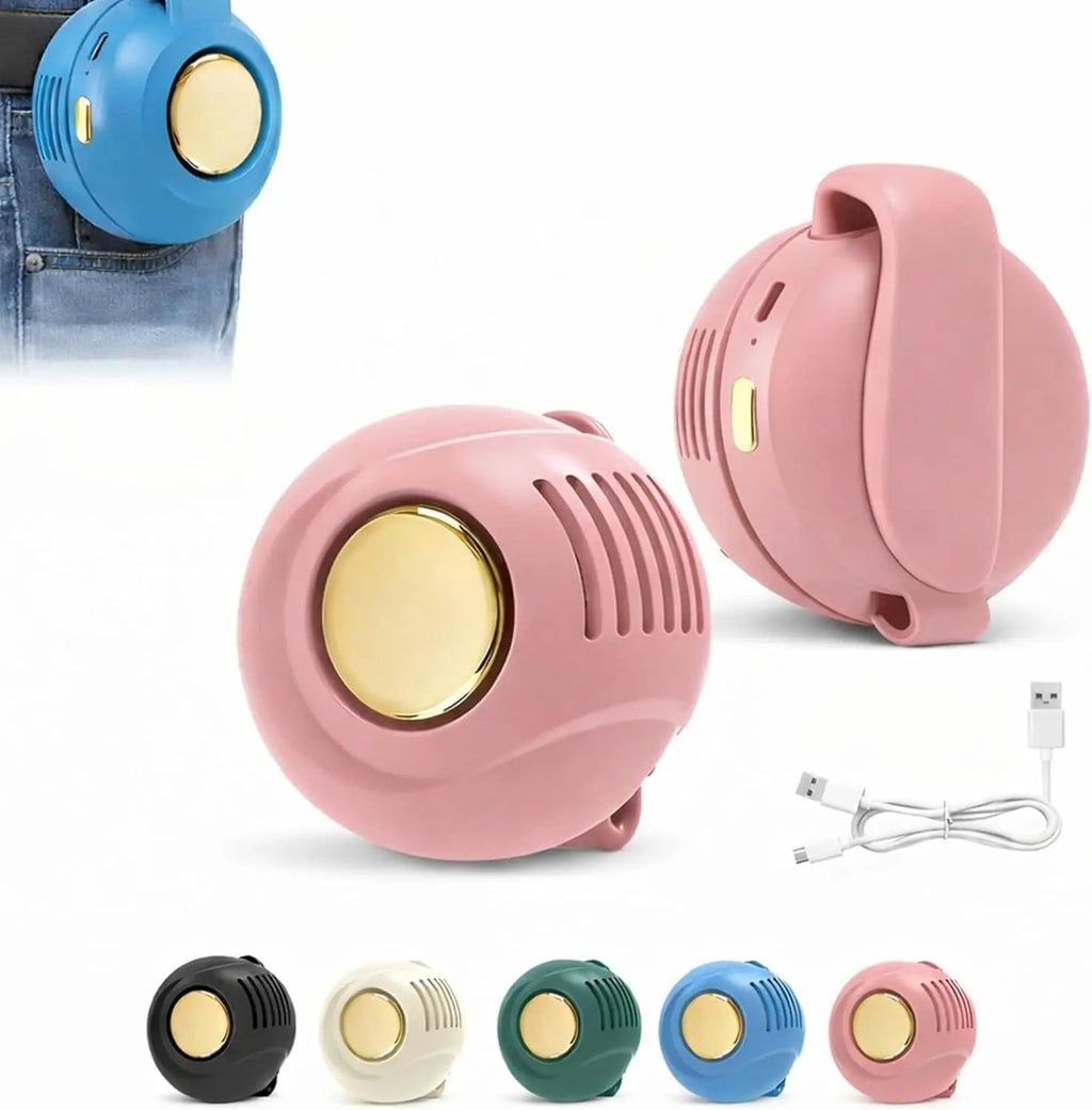 Clip-on Bladeless Ventilator – Stil, oplaadbaar, 3 standen