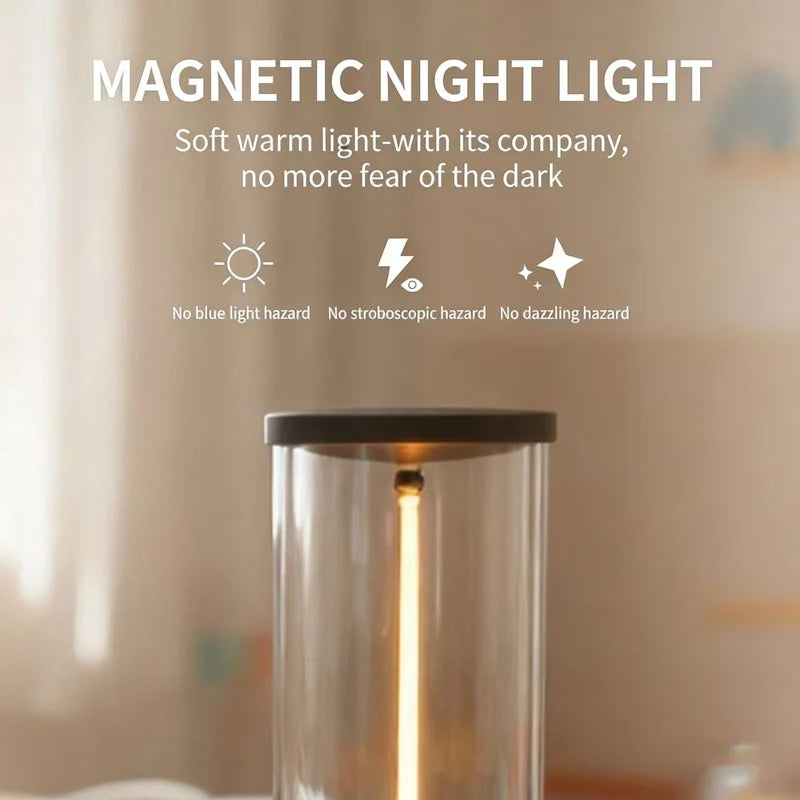 Wireless Portable LED Desk Lamp, Rechargeable Design, Magnetic Desk Lamp, With Touch Sensor, Three-Level Dimming For Bedroom