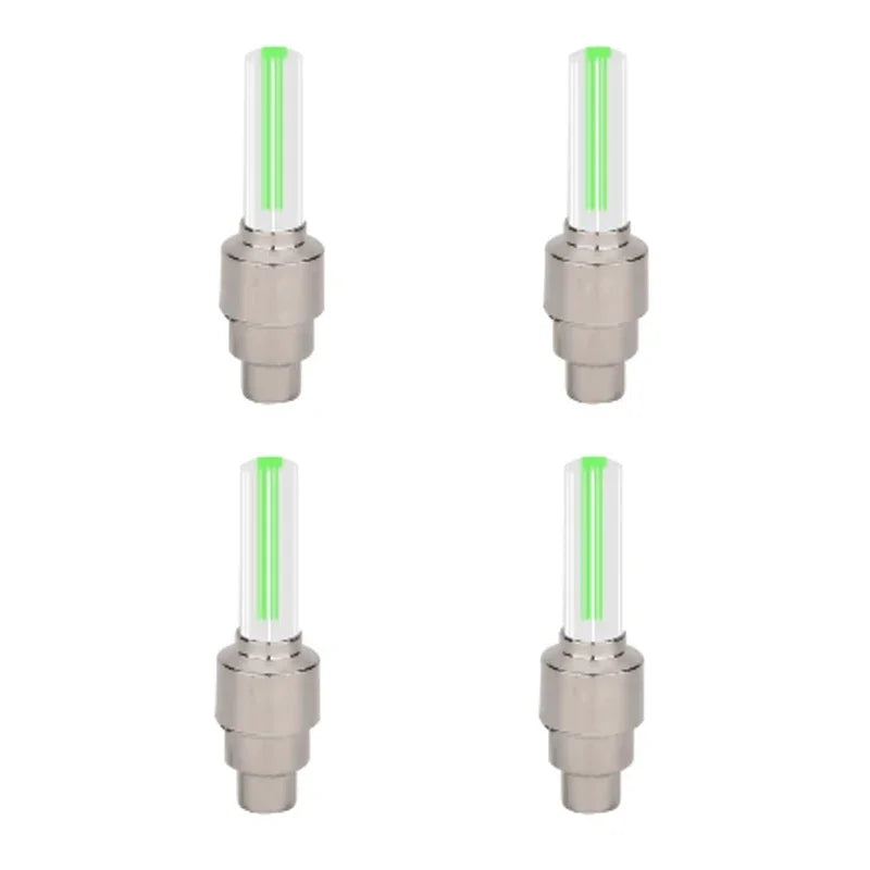Bicycle Wheel Light Motion Sensor LED Light Waterproof Mini Neon Light Tire Nozzle Valve Cap Light for Car Motorcycle Bicycle