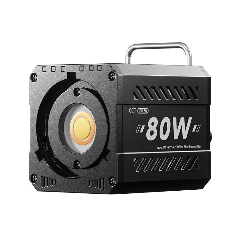 ZU80 High-Power COB Fill Light Photography Light Handheld Filming Lamp 2500-6500K Adjustable Live Streaming Shooting Lamps