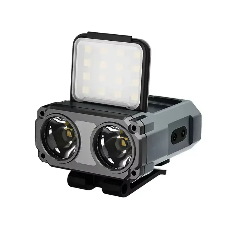 Ultra Bright Mini Rechargeable Head Lamp/Portable LED Flashlight Waterproof Sensor Hat Light Headlamp for Fishing Camp Outdoor
