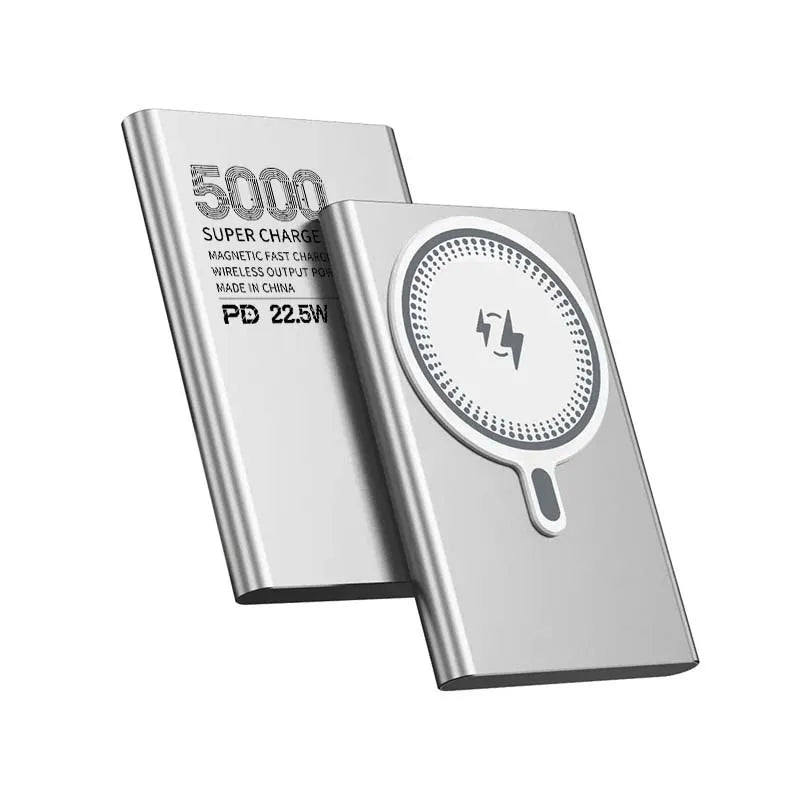 10000mAh Ultra Thin Magnetic Portable Power Bank, PD 20W Dual Fast Charging External Battery Pack Compatible with iPhone