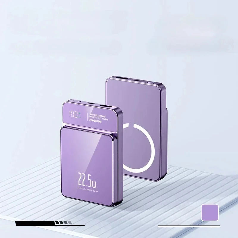 30000mAh Fast charging Magnetic 22.5W Wireless Small Portable Power Bank Emergency Power Supply For iPhone 12 13 14 15 16 Xiaomi