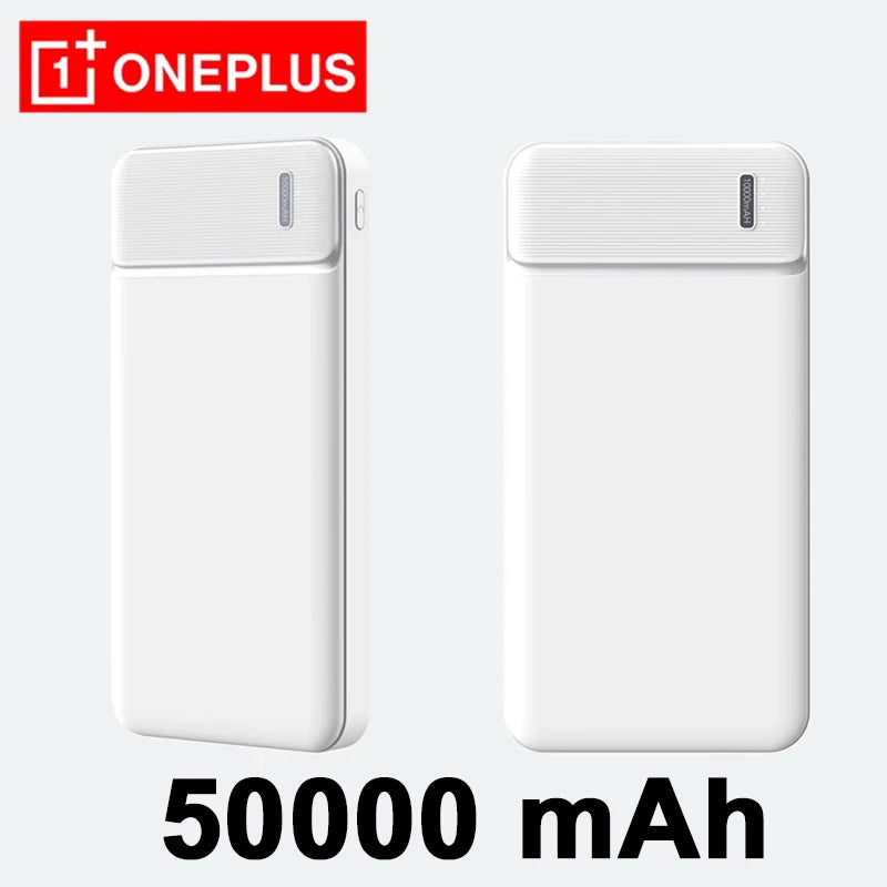 OnePlus 50000mAh Power Bank Portable Charger External Battery PoverBank High Capacity Fast Charging Powerbank For iPhone Samsung